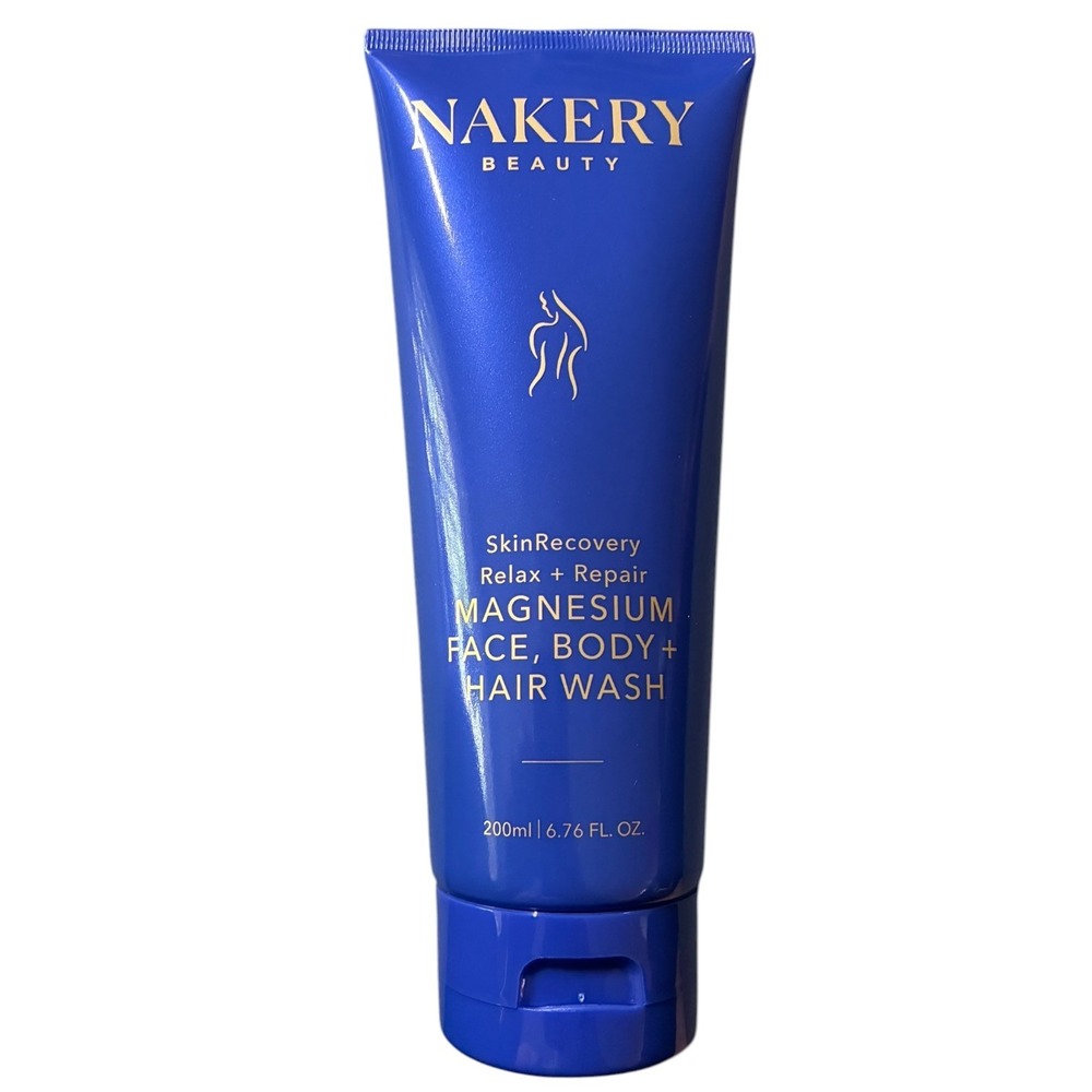 Nakery Beauty SkinRecovery Magnesium Face Body Hair Wash 6.76oz 3-in-1 New